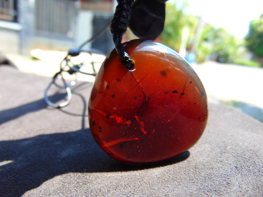 18 gr Pendant Indonesian Inclusion Amber for Healing PDA847