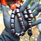 88 gr Komboloi Rosary 22+1 Beads 16x16 mm Indonesian dark red Amber for Healing 26RF5