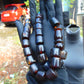 88 gr Komboloi Rosary 22+1 Beads 16x16 mm Indonesian dark red Amber for Healing 26RF5
