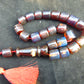93 gr Komboloi Rosary 22+1 Beads 16x16 mm Indonesian Red Blue Amber for Healing 26RF7