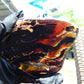 89 gram Slab polished Indonesian Sumatra Zebra Blue Amber for Healing 25N150