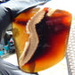 62 gram Slab polished Indonesian Sumatra Yellow Red Amber for Healing 25N141