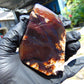 72 gram Slab polished Indonesian Sumatra Dark Blue Amber for Healing 25A189