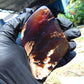 72 gram Slab polished Indonesian Sumatra Dark Blue Amber for Healing 25A189