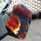 119 gram Slab polished Indonesian Sumatra Yellow Blue Amber for Healing 25N156