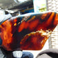 119 gram Slab polished Indonesian Sumatra Yellow Blue Amber for Healing 25N156