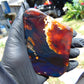 119 gram Slab polished Indonesian Sumatra Yellow Blue Amber for Healing 25N156