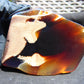 136 gram Slab polished Indonesian Sumatra Yellow Red Amber for Healing 25A203