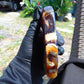 136 gram Slab polished Indonesian Sumatra Yellow Red Amber for Healing 25A203