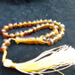 18 gr Hand Tasbih 33+2 Beads 10 mm Indonesian yellow blue Amber for Healing 26RF18