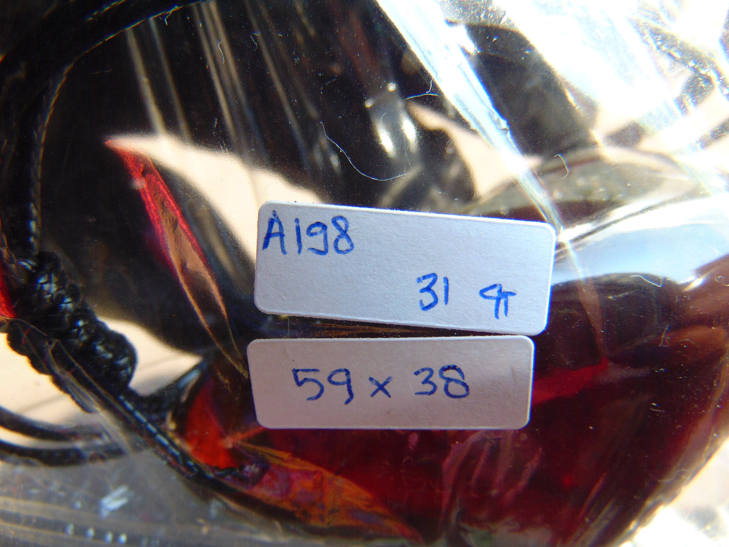 31 gr Pendant Indonesian Dark Blue Amber for Healing A198