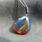 19 gr Pendant 39x38x25 mm Indonesian Blue Amber for Healing PDA56