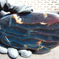 119 gram Slab polished Indonesian Sumatra Dark Blue Amber for Healing 25N153