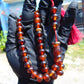 28 gr Hand Tasbih 33+3 Beads 10 mm Indonesian Red Amber for Healing TB11i33