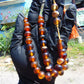 30 gr Hand Tasbih 33+3 Beads 10 mm Indonesian Yellow Bluish Amber for Healing TB11i37