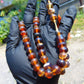 30 gr Hand Tasbih 33+3 Beads 10 mm Indonesian Yellow Bluish Amber for Healing TB11i37