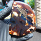 84 gram Slab polished Indonesian Sumatra Blue Red Amber for Healing 25A199