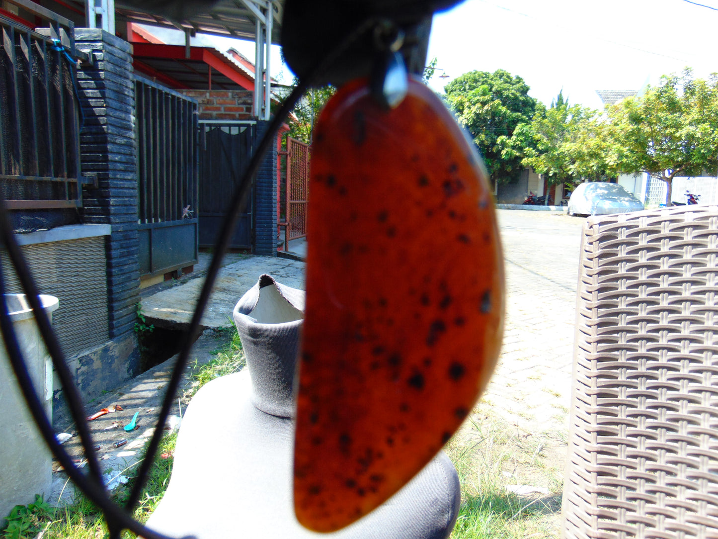 21 gr Pendant Indonesian Inclusion Red Amber for Healing PE20