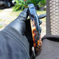 150 gram Slab polished Indonesian Sumatra Dark Blue Amber for Healing 25A211