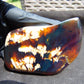 67 gram Slab polished Indonesian Sumatra Blue Amber for Healing 25Y110