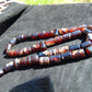109 gr Komboloi Rosary 35 Beads 12x16 mm Indonesian White Red Amber for Healing 26TBER3