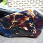 117 gram Slab  polished Indonesian Sumatra Blue Amber for Healing 25N160