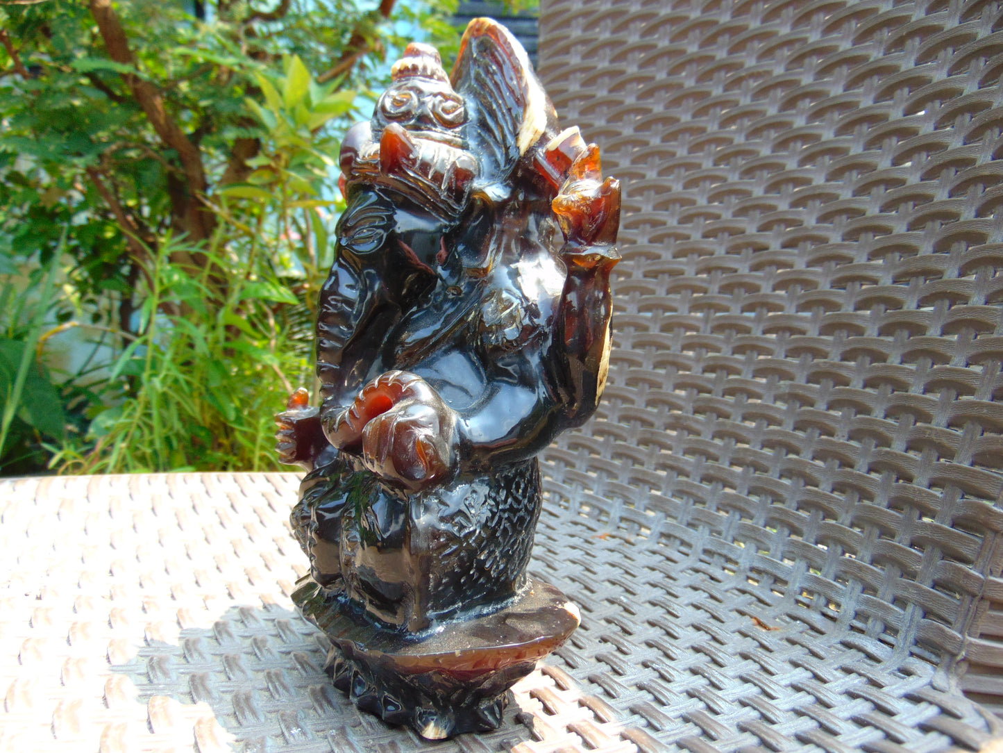 934 grams Ganesha Carving 24x15x8 cm 3D Indonesian Amber for healing 26CG1