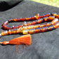 100 gr Tasbih Komboloi Rosary 35 Beads 12x16 mm Indonesian Violet Yellow Blue Amber for Healing 26TBER2