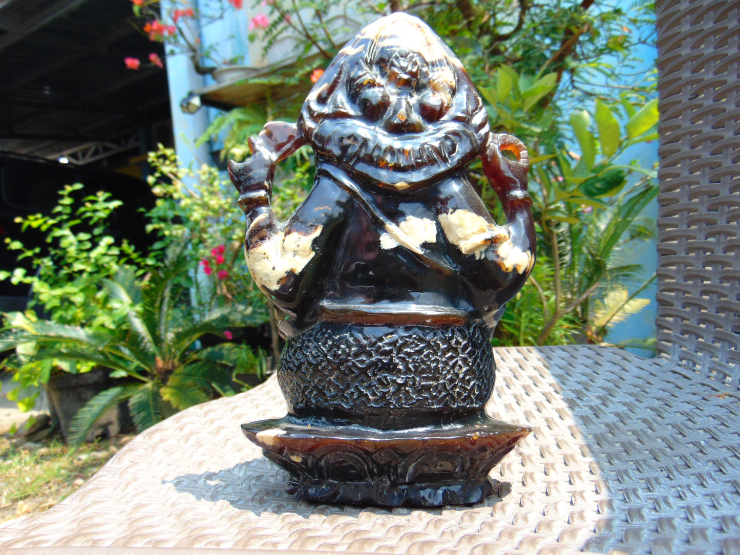 934 grams Ganesha Carving 24x15x8 cm 3D Indonesian Amber for healing 26CG1