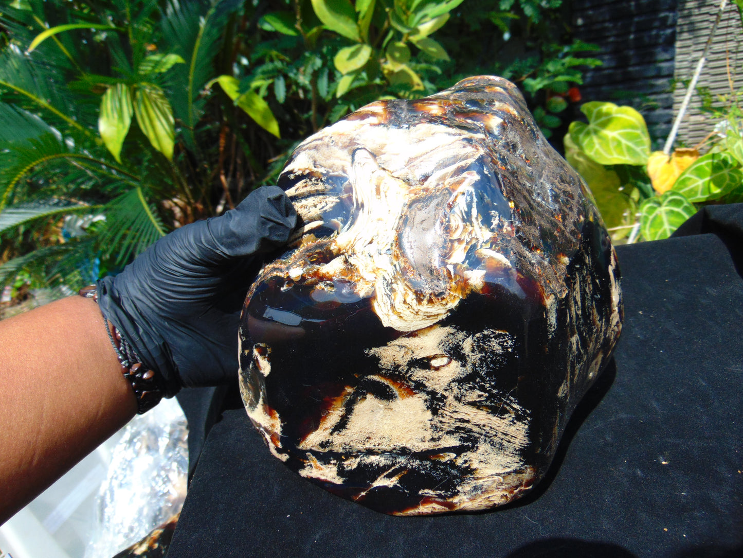 1990 gr full polished 22x15x12 cm Indonesian Amber for Healing 26AR223