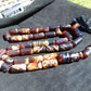 188 gr Big Tasbih Komboloi Rosary 35 Beads 14x30 mm Indonesian white blue Amber for Healing 26TBER11