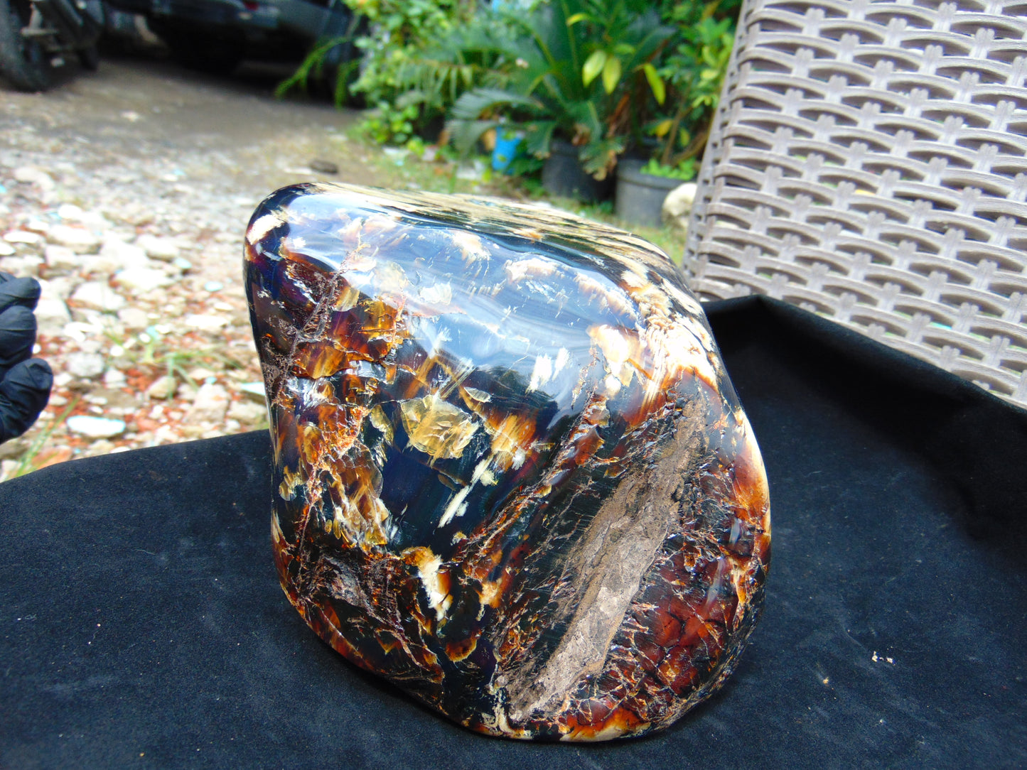 1990 gr full polished 22x15x12 cm Indonesian Amber for Healing 26AR223