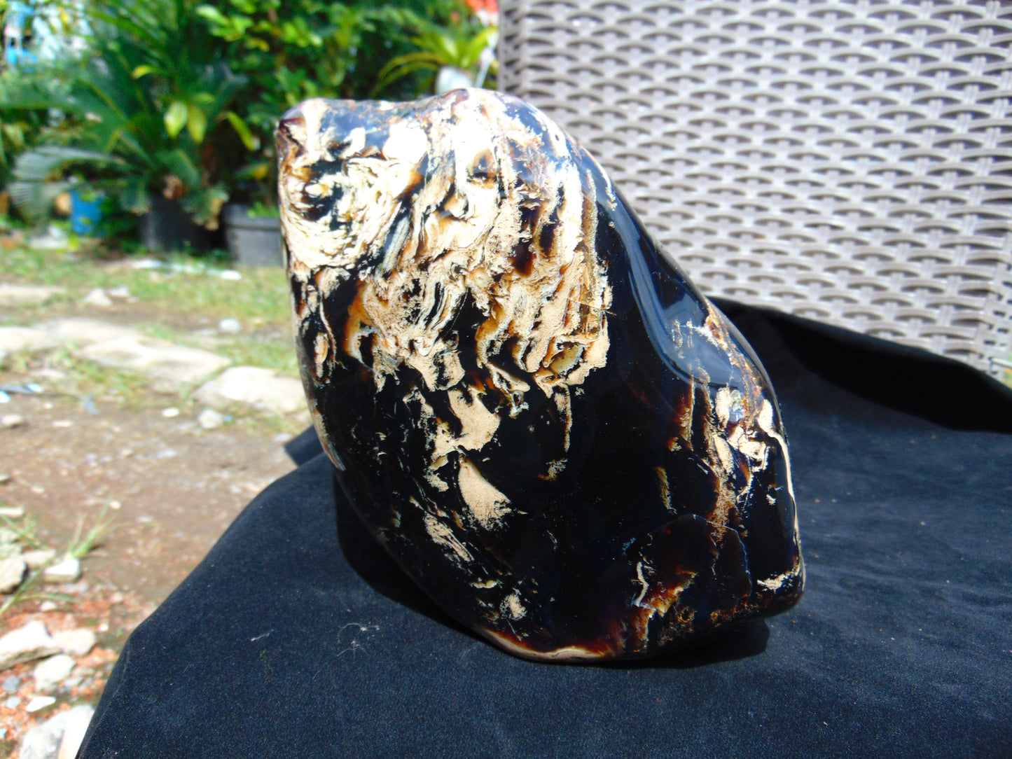 1990 gr full polished 22x15x12 cm Indonesian Amber for Healing 26AR223