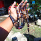 188 gr Big Tasbih Komboloi Rosary 35 Beads 14x30 mm Indonesian white blue Amber for Healing 26TBER11