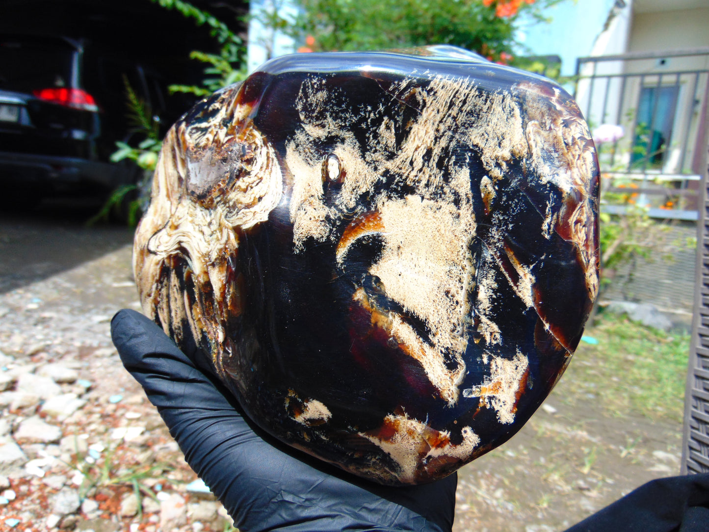 1990 gr full polished 22x15x12 cm Indonesian Amber for Healing 26AR223
