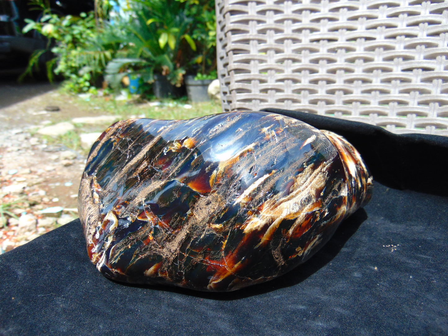 1480 gr Full Polished 22x10x4 mm Indonesia Amber for Healing 26ML176