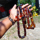 187 gr Big Tasbih Komboloi Rosary 35 Beads 14x30 mm Indonesian Yellow Red Blue Amber for Healing 26TBER12