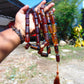 187 gr Big Tasbih Komboloi Rosary 35 Beads 14x30 mm Indonesian Yellow Red Blue Amber for Healing 26TBER12