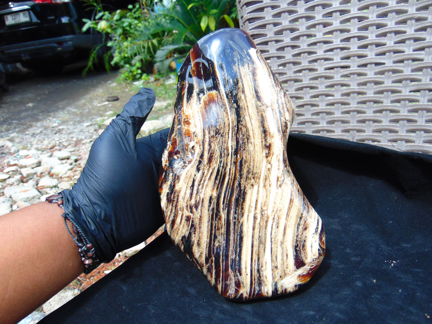 1480 gr Full Polished 22x10x4 mm Indonesia Amber for Healing 26ML176