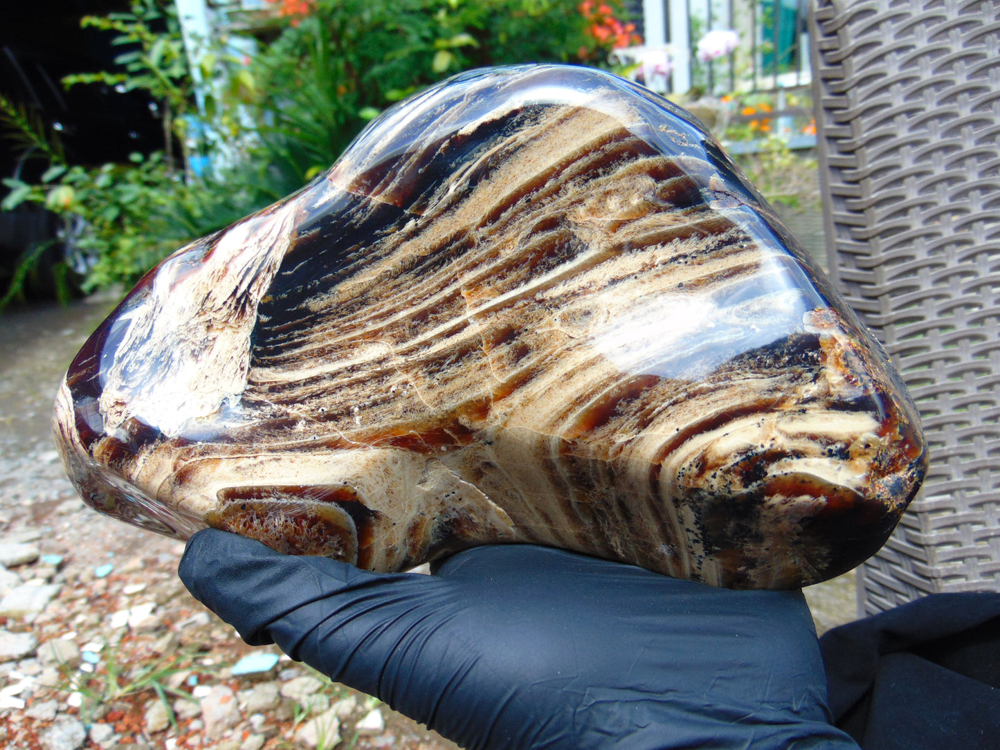 1480 gr Full Polished 22x10x4 mm Indonesia Amber for Healing 26ML176