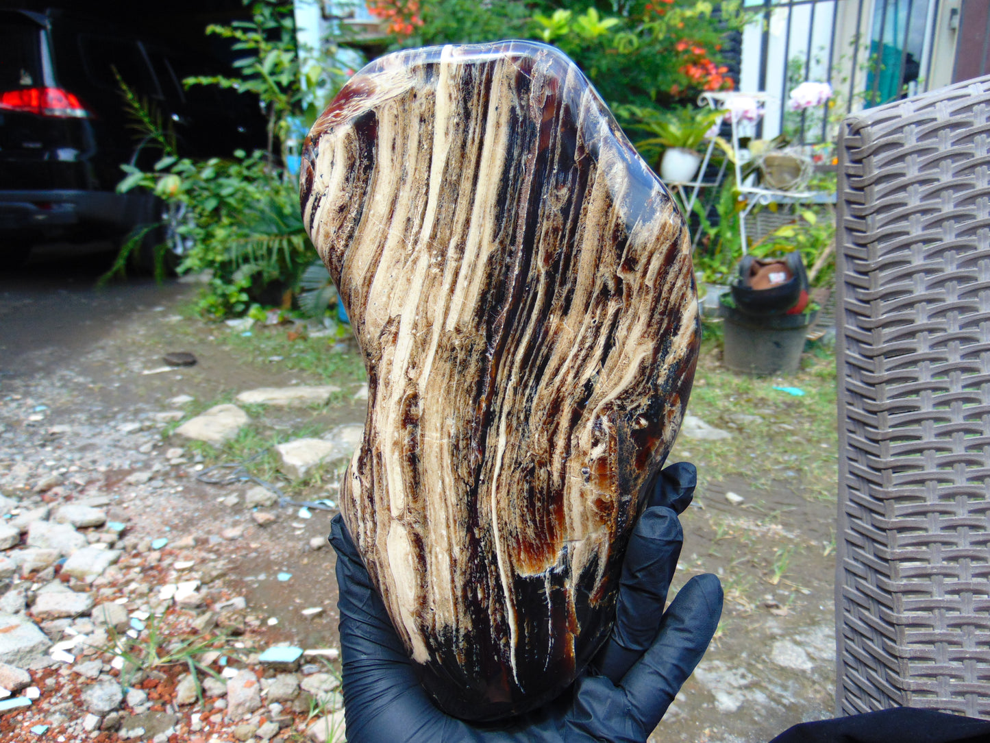 1480 gr Full Polished 22x10x4 mm Indonesia Amber for Healing 26ML176