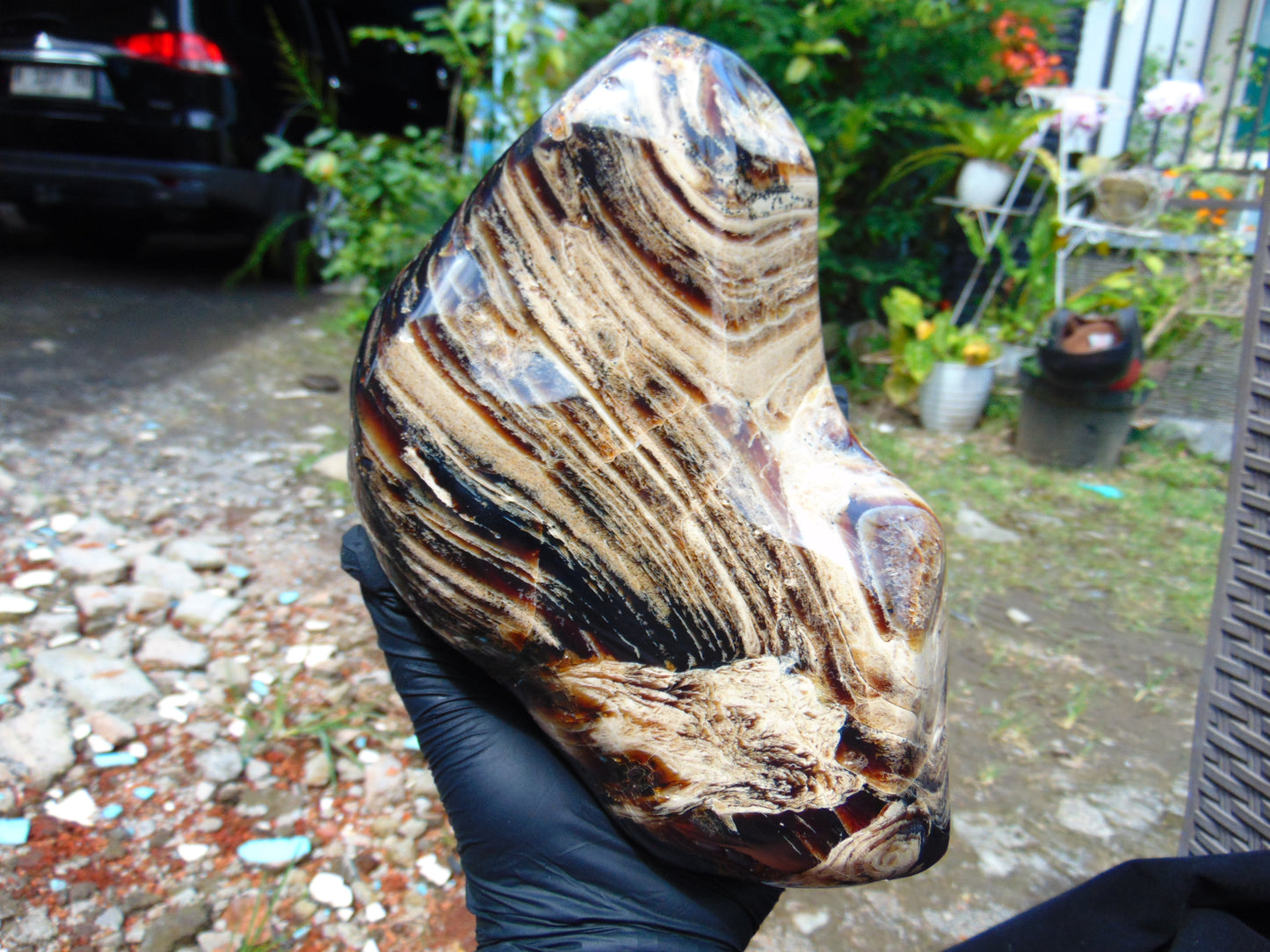 1480 gr Full Polished 22x10x4 mm Indonesia Amber for Healing 26ML176