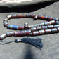 100 gr Komboloi Rosary 35 Beads Indonesian Black Blue Amber for Healing 26TBER6