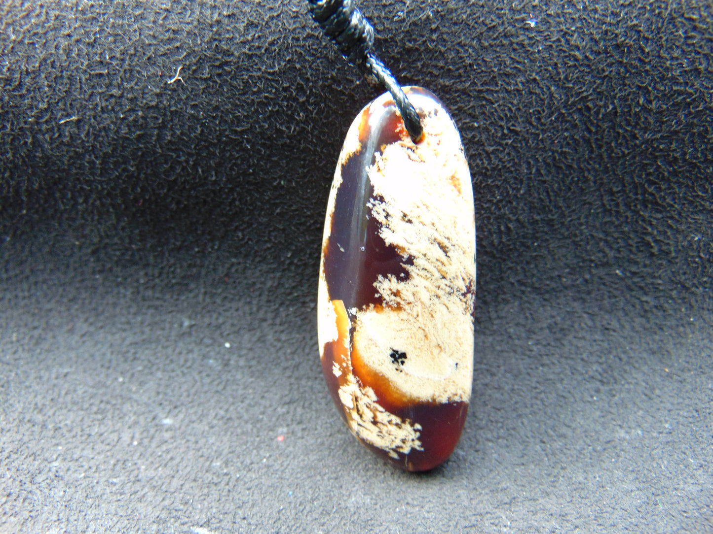 9 gr Pendant 46x15x10 mm  Indonesian blue Amber for Healing PBY30