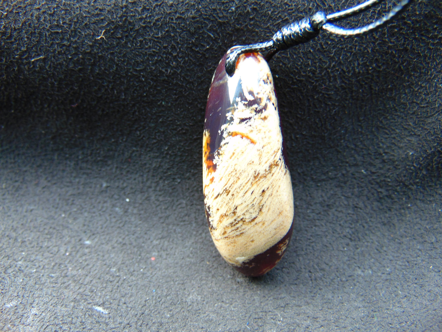 9 gr Pendant 46x15x10 mm  Indonesian blue Amber for Healing PBY30