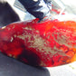 121 gram Slab polished Indonesian Sumatra Blue Amber for Healing 25Y104