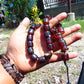 61 gr Komboloi Rosary 23 Beads 13x14 mm Indonesian Red Blue Amber for Healing 26COER5