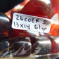 61 gr Komboloi Rosary 23 Beads 13x14 mm Indonesian Red Blue Amber for Healing 26COER5