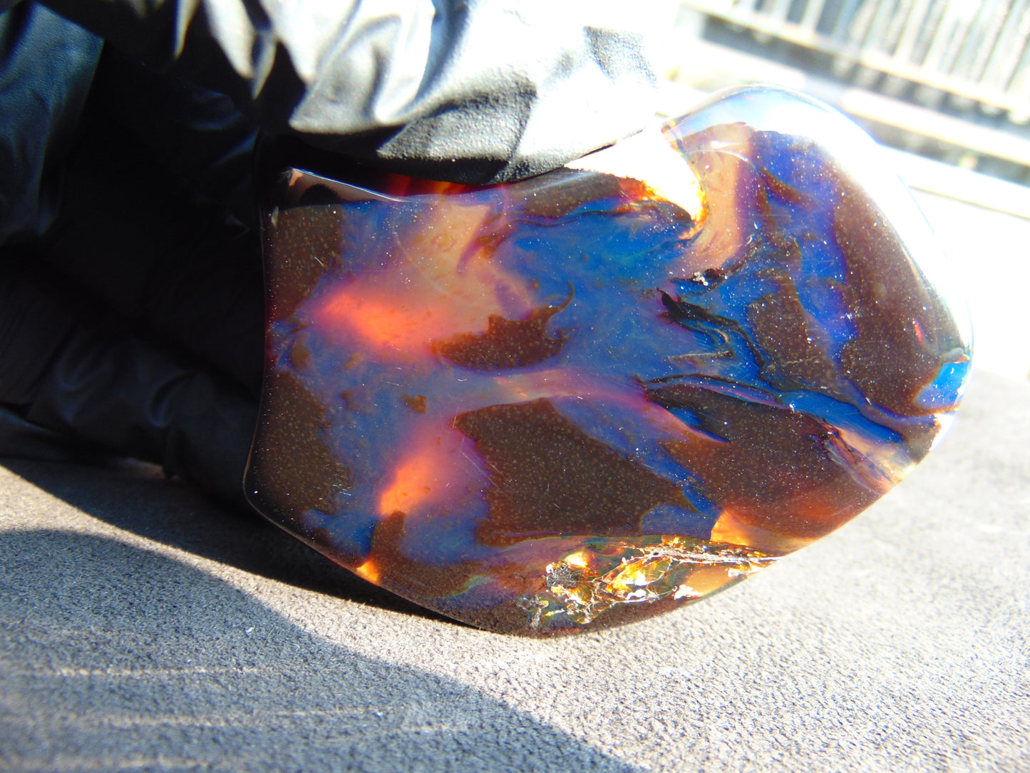 40 gram Slab  polished Indonesian Blue Amber for Healing 25N155