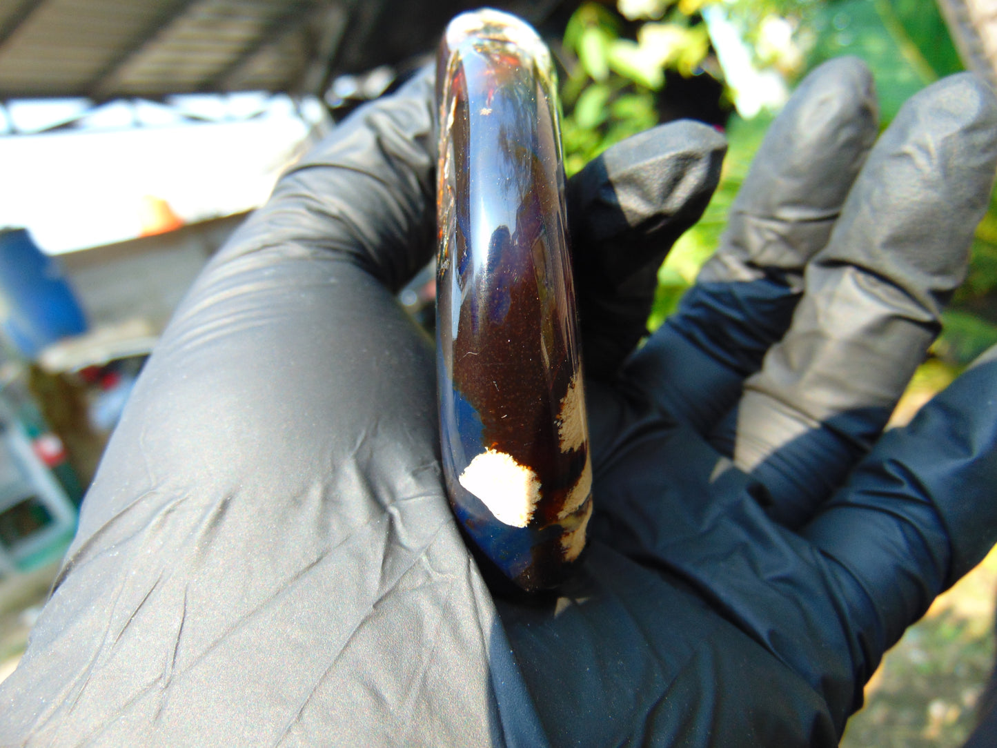 40 gram Slab  polished Indonesian Blue Amber for Healing 25N155
